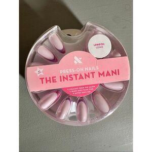 Olive and June Long Pink 42 Press on Nails With Glue Manicure Kit